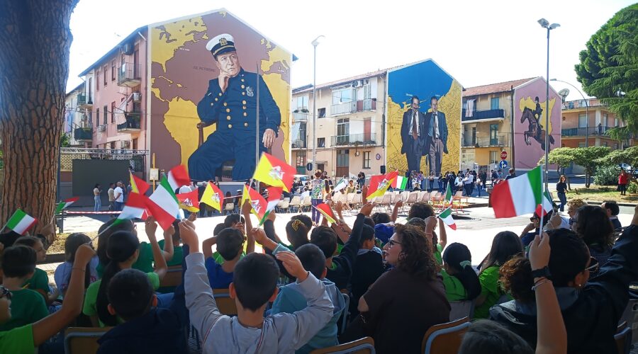 Giarre, tre murales per la memoria: arte e legalità nelle strade della città
