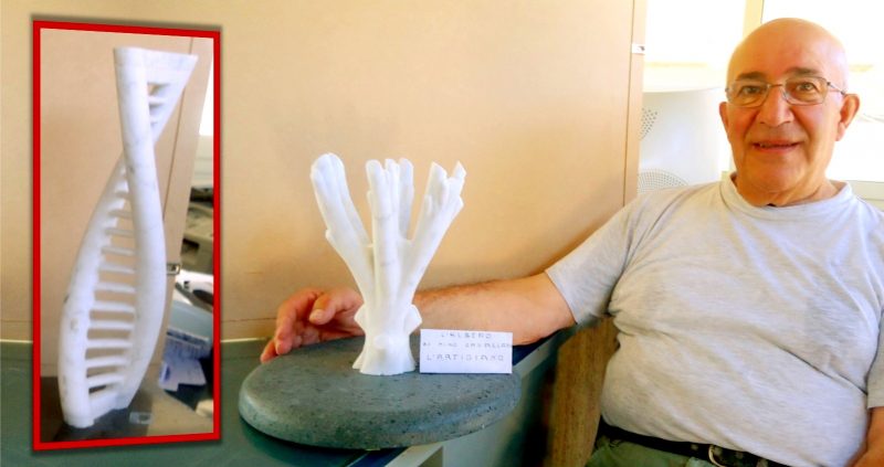 A Francavilla l’uomo che parla col marmo