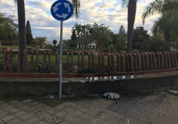 Giarre, incidente autonomo al largo Cismon del Grappa