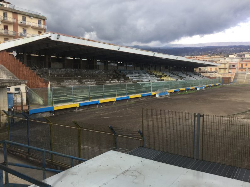 Giarre, al via i lavori di messa in sicurezza dello stadio