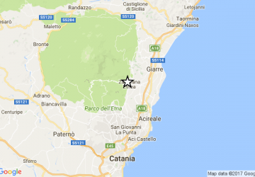 Scossa di terremoto nella notte. Epicentro a Zafferana