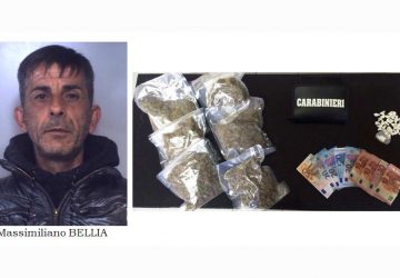 Spaccia “coca” e “erba”: arrestato 46enne a S. G. Galermo