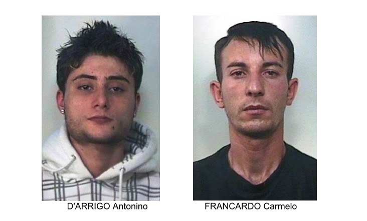 In giro a San Cristoforo con oltre un chilo di marjuana nell’auto: arrestati