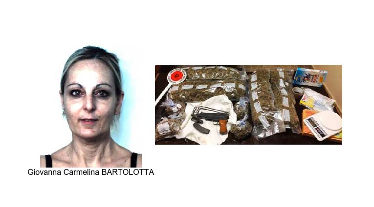 “Appassionata” di armi e droga: arrestata 47enne catanese