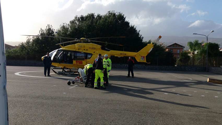 Riposto: 62enne accusa un malore. Interviene elisoccorso