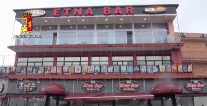 Catania, sequestrati beni legati ad esponenti delle cosche: c’è anche l’Etna Bar VIDEO