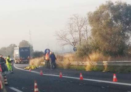 Tangenziale Catania: muore travolto da un camion