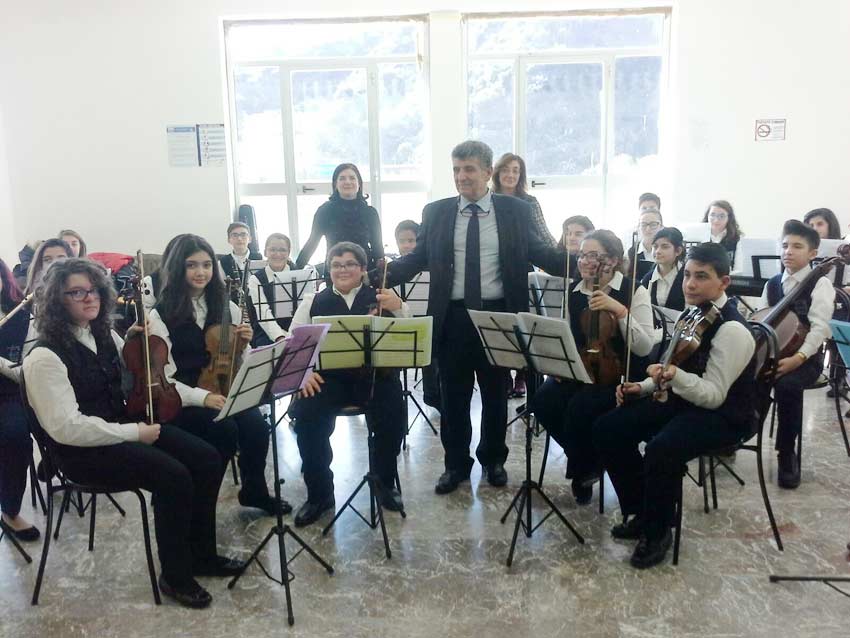 L’orchestra del Macherione si esibisce a Taormina davanti al dott. Pietro Bartolo