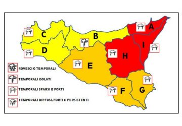 Meteo: allerta rossa della protezione civile per le prossime 24 ore