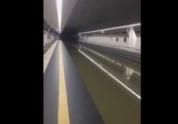 Maltempo a Catania: allagata stazione della metro da inaugurare VIDEO