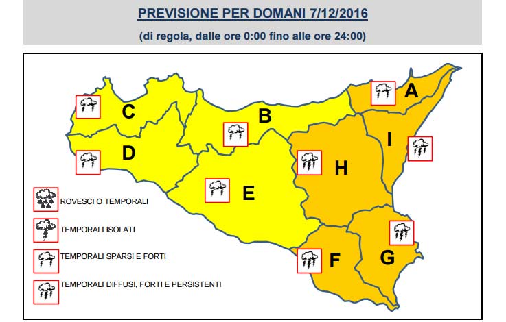 Meteo: per domani preallarme della Protezione Civile. Scuole chiuse in diversi Comuni
