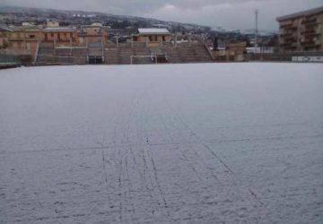 Calcio: rinviata per &ldquo;neve&rdquo; la partita Giarre-Biancavilla