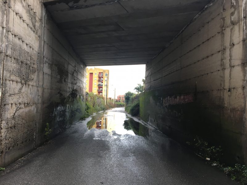 Giarre, poche ore di pioggia e la città va in crisi