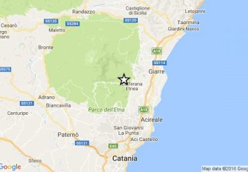 Terremoto: scossa con epicentro Zafferana Etnea